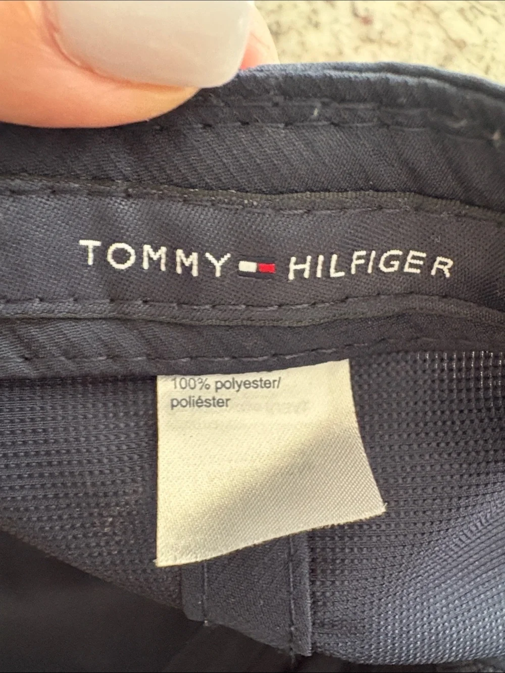 Tommy Hilfiger Navy hat cap nylon adjustable